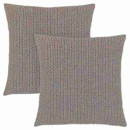 MONARCH SPECIALTIES Pillows, Set Of 2, 18 X 18 Square, Insert Included, Accent, Sofa, Couch, Bedroom, Polyester, Brown I 9239